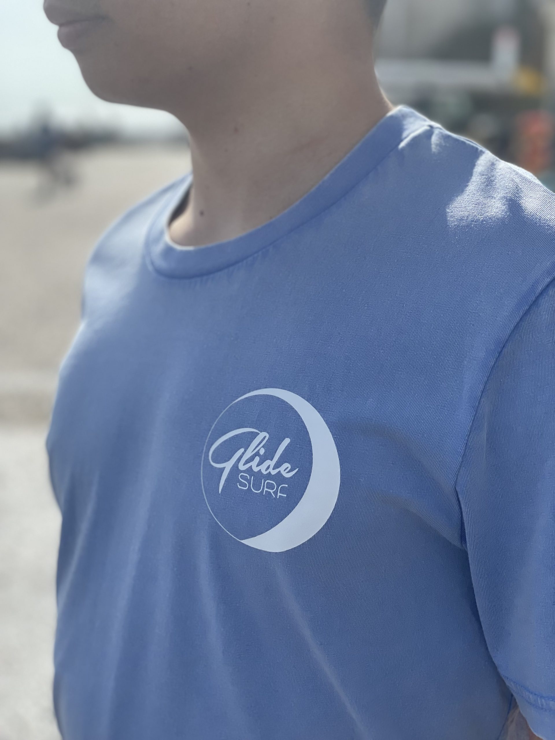 Glide Pier T-Shirt in Pink and Blue - Image 2