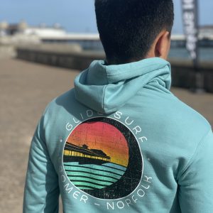 Glide Pier Kid's Hoodie in Seafoam