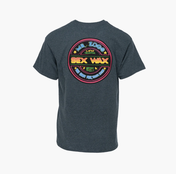 Sex Wax Neon Tee - Dark Heather Grey