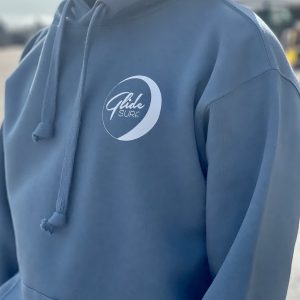 Glide Pier Adult Hoodie in Blue and Grey Mist